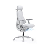 LiberNovo PRO AirFlow Dynamic Ergonomic Office Chair, Desk Chair with Active AirFlow Seat Ventilation, 2 Ventilation Speeds, 5 Recline, Built-in Spine Stretch, for Home Office, Graphite 48cm