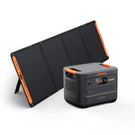 Jackery Explorer 3000V2 Solar Generator + 200W Solar Panel + 5M Extension Cable, 3072Wh LiFePO4, 2990W Output, Portable Power Station for Home Use, RVs, Camping & Emergency Backup