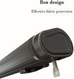 Motorized Retractable Patio Awning with LED Light, Full Box Design, Thickened Chain Arm, Aluminum Alloy Seat for Deck Yard