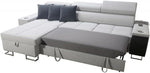 Andora Sofa Bed - Minos Corner Sofabed with Large Storage - Fabric Pull Out Double Sofa Bed Chaise Lounge Couch | Free Set Up | Built to Last (Right Left Facing Corner)