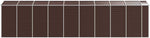 Brown Galvanised Steel Shed 191 x 810 x 198 cm with Ample Storage Space Ventilation Lockable Door for Garden Patio Tool Storage Lawn Mower