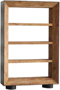 Book Shelf Open Bookcase Home Heavy Solid Wood Bookshelf Entrance Storage Shelf for Living Room, Home Office, Bedroom