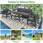 Premium Outdoor Aluminum Furniture Set For Backyard & Poolside 4PCS