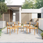 Alora Premium 5-Piece Acacia Wooden Outdoor Furniture Patio Set With Dining Chairs And Table