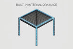 3x3m Black Pergola