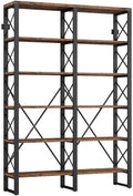 Book Shelf Open Bookcase Living Room Bedroom Simple Floor-standing Storage Rack Office Solid Wood Bookshelf Iron for Living Room, Home Office, Bedroom