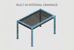 3x4m Black Pergola