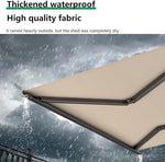 Electric Retractable Patio Awning, UV Water-Resistant Garden Shade Canopy Outdoor Sun Shelter for Deck