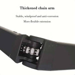 Motorized Retractable Patio Awning with LED Light, Full Box Design, Thickened Chain Arm, Aluminum Alloy Seat for Deck Yard