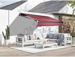 Patio Retractable Electric Sun Shade Awning 2x1.5m for Garden, Gazebo, Restaurant, Cafe