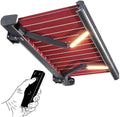 Patio Retractable Electric Sun Shade Awning 2x1.5m for Garden, Gazebo, Restaurant, Cafe