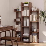 Book Shelf Open Bookcase Home Storage Rack Office Wall Bookshelf Shelf Floor Solid Wood for Living Room, Home Office, Bedroom