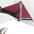 Electric Retractable Patio Awning, Deluxe Commercial Grade Wall-mounted Outdoor Canopy Sunshade Shelter for Window Door, Yard Porch Balcony,3x2m