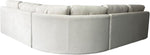 L Shaped Corner Sofa Wide Curve Armrests with Deep Cushions Upholstered Corner Sofa for Living Room Modern Sofa Couches for Family Home (Cream)