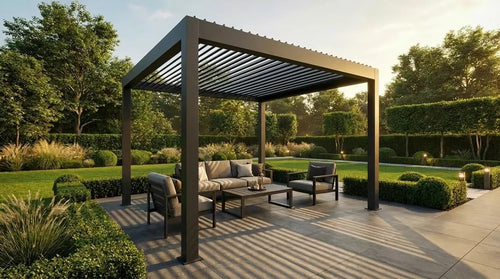 3x3m Grey Pergola