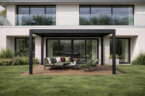 3x4m Black Pergola