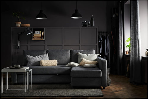 IKEA FRIHETEN Corner Sofa-Bed with Storage, Skiftebo Dark Grey