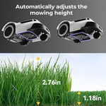 Robot Lawn Mower, Robot Lawn Mower with Wifi/Bluetooth/App Control, 45% Slope, Auto Mapping & Recharge, Ipx6 Waterproof, Grass Cutting Machine for Yard,Golf Course