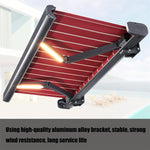 Automatic Retractable Patio Awning with Remote Control, Electric Aluminum Outdoor Canopy Shade for Garden, Balcony Deck
