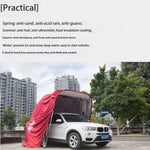 Mobile Hydraulic Parking Shed, Semi-Automatic Rainproof & Flame Retardant Car Cover, Thickened Design for Small Cars and SUVs, Outdoor Vehicle Protection