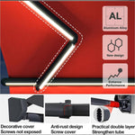Retractable Electric Patio Awning with Remote Control & LED Light, Aluminum Sun Shade for Backyard Garden Balcony Deck