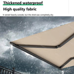 Outdoor Motorized Retractable Sun Shade Awning Electric Adjustable Aluminum Wall Mounted for Patio Deck Balcony Yard Various Sizes