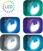 Intex 86IN X86IN X28IN Purespa Jet And Bubble Deluxe Set, Inflated size: 218cm x 218cm x 71cm (28462BS) & battery operated led mood light for pure bubble spa