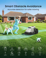 eufy Robot Lawnmower E15, Wire-Free with a Stable Signal, Hands-Free Auto Mapping, Accurate Obstacle Avoidance, Reliable Lawn Maintenance, 2-in-1 Mowing and Edge Trimming, 800 m² Coverage+Blade Set