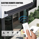 Outdoor Retractable Electric Aluminum Patio Awning, Automatic Canopy with Remote Control, Sun Shade Shelter for Backyard and Garden