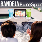 Intex 86IN X86IN X28IN Purespa Jet And Bubble Deluxe Set, Inflated size: 218cm x 218cm x 71cm (28462BS) & Spa Tray With Light