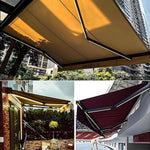 Patio Awning 3x2m Motorized Retractable Waterproof Outdoor Shade Canopy with Remote Control for Windows & Doors Deck Sun Protection Shelter