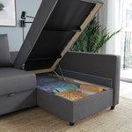 IKEA FRIHETEN Corner Sofa-Bed with Storage, Skiftebo Dark Grey