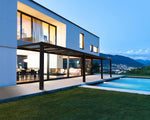 Canopia by Palram Veranda Pergola 3.4x9.5cm Patio Cover Polycarbonate Roof Stockholm Grey Clear