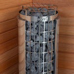 Harvia Cilindro UL Certified Electric Sauna Heater with Xenio CX45 Digital Control Panel & Sauna Stones