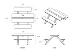 Shaka Picnic Table