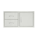 2 or 3 Drawer and Access Door Combo With Hidden Hinge