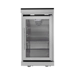 Castelle Flame Capri 96-Inch 6-Burner 85000 BTU Outdoor Kitchen Liquid Propane Grill Island with Fridge