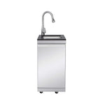 Castelle Flame Deluxe 4-Burner 72000 BTU Stainless Steel BBQ Island