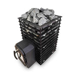 Cozy Heat Quattro Thru-Wall Square Style Sauna Stove With Sauna Stones
