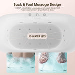Nuvia Verano Freestanding Whirlpool Air Bubble LED Massage Bathtub