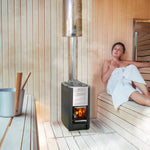 Harvia M3 16.5KW Premium Wood-Burning Sauna Heater Stove with Sauna Stones