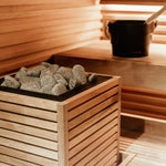 Huum Core Thermo-Aspen Wood Exterior Sauna Heater With UKU Local Controller And Stones