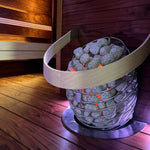 Huum Drop 240V SGS Listed Wall Mount Sauna Heater With UKU Digital Controller & Sauna Stones