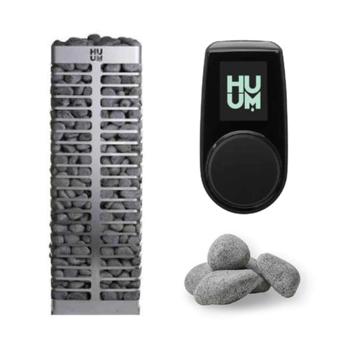 Huum Steel Series Sauna Heater With UKU Control & Sauna Stones