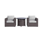 Alora 3-Piece Modular Rattan Patio Sofa Set With Weather-Resistant Cushions