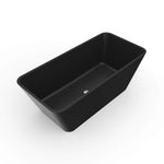 Nuvia 67-Inch Luxury Freestanding Solid Surface Soaking Bathtub