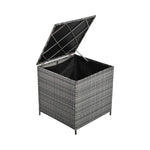 Alora Outdoor 6-Piece All-Weather PE Rattan Sofa Set with Adjustable Seat, Storage Box, Removable Covers, wnd Tempered Glass Table Top