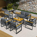 Pamapic 4 Pieces Modern Patio Conversation Sets with Cushion