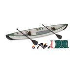 Sea Eagle 3-People TC16 High Pressure All Drop Stitch Inflatable Travel Canoe 16FT