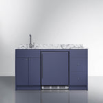 Summit Turnkey Caldera Kitchenette With A Cooktop, Refrigerator-Freezer, Sink, And Pre-Installed Cabinetry